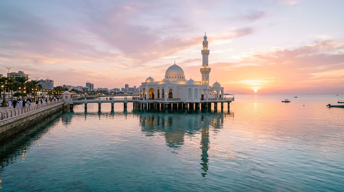 Masjid Terapung Ar-Rahmah Laut Merah